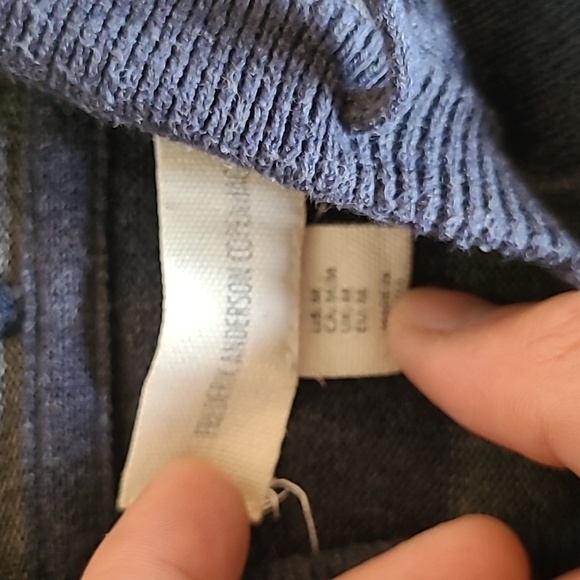 Navy Gray Hooded Sweater - Picture 3 of 3